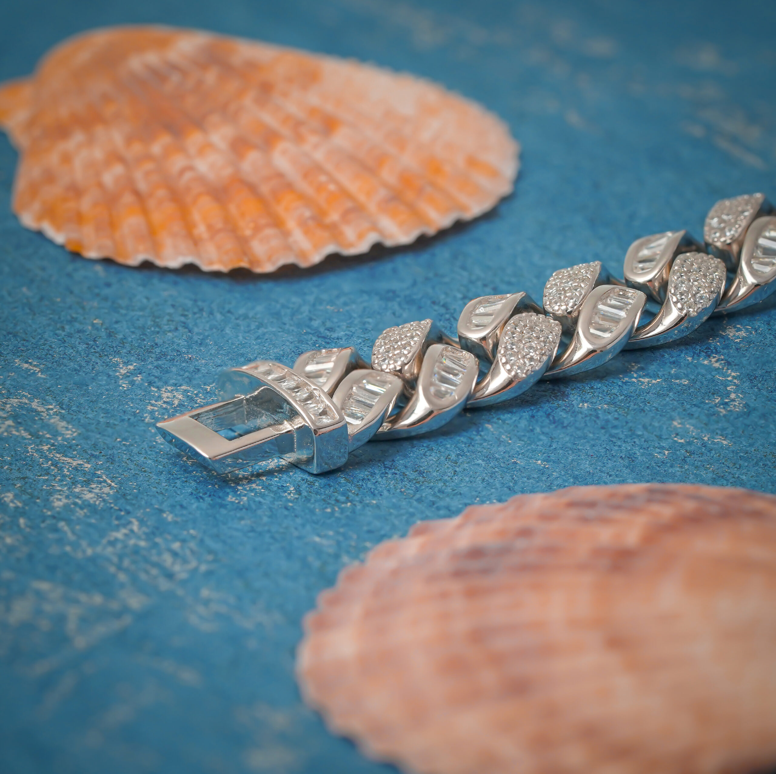 Silver 925 Men's choki Design Bracelet - Image 2