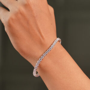 6mm Solitaire Tennis Bracelet Swarovski Zirconia for Unisex