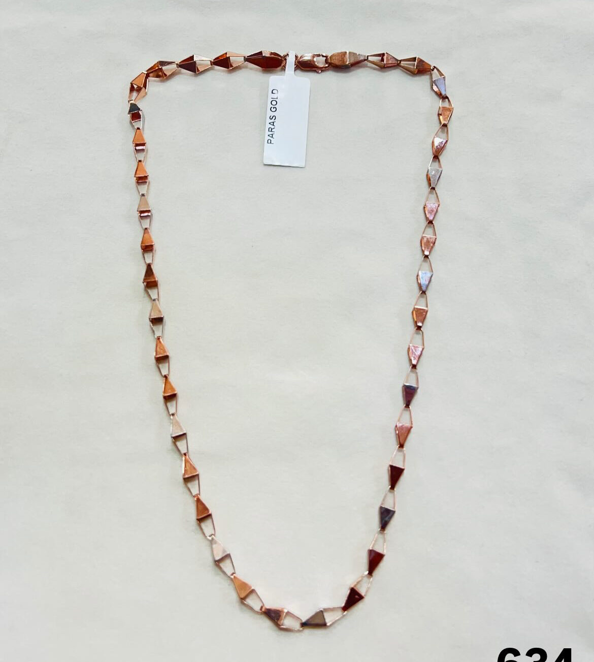 925 Silver Geometric Design Chain for Men & Women | Paras Gold Jewellery